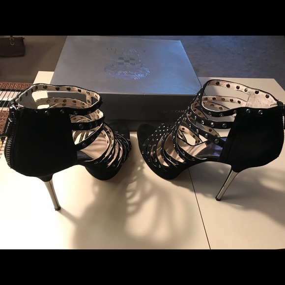 Michael Kors black suede studded metal stilettos - Picture 3 of 6